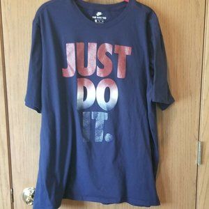 XXL Nike Just Do It Navy T-shirt Glittery Letters